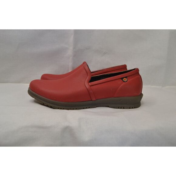 Bogs Women's 6 Red Sweat Pea Slip On Waterproof Low Top Shoes - Picture 1 of 10